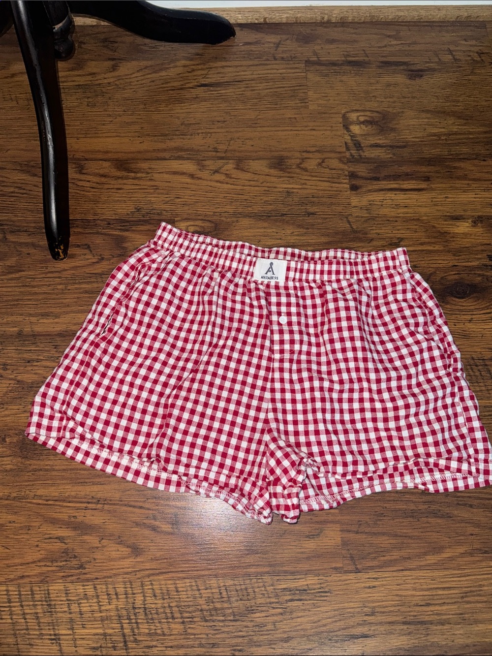 Red Gingham Pocketed Shorts 19.T